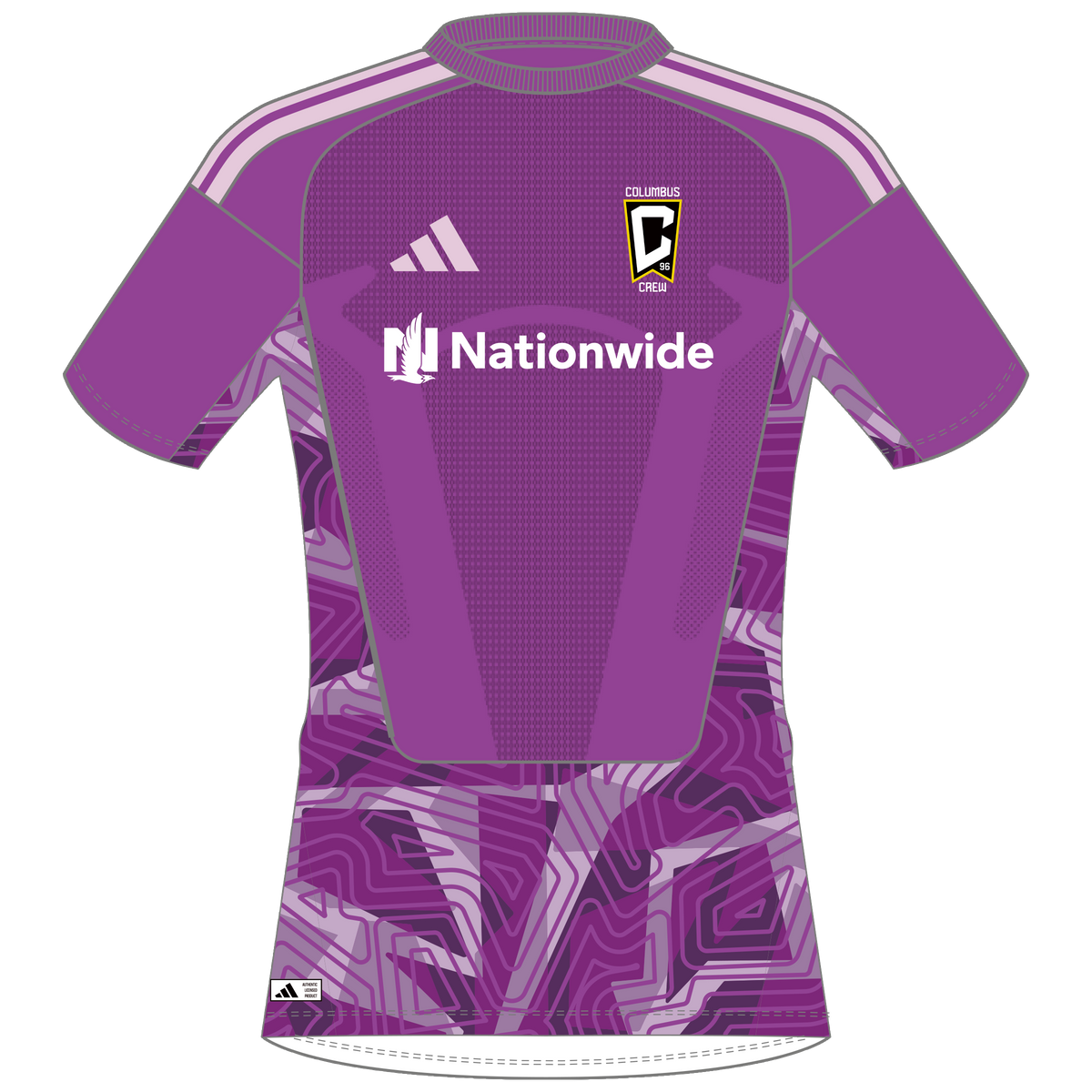 Columbus Crew adidas 2026 Authentic Purple Goalkeeper Jersey