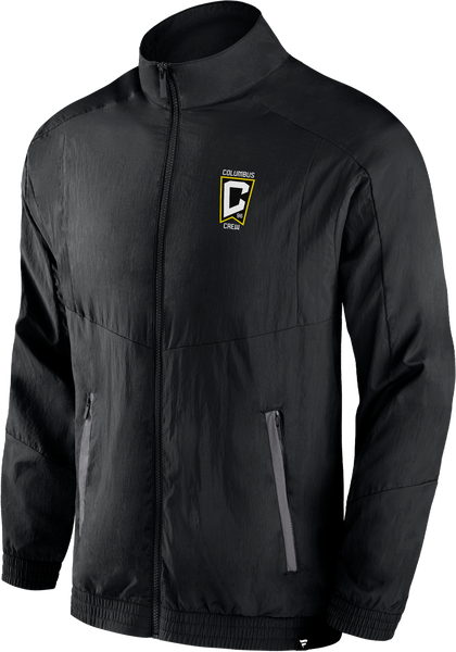 Columbus Crew Fanatics 2024 Header Nylon Crinkle Full Zip Jacket