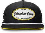 Columbus Crew Fanatics 2024 Iron Poly Moon Snapback Cap