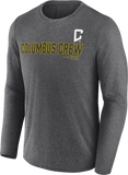 Columbus Crew Fanatics 2024 Goal Line Poly Long Sleeve Tee