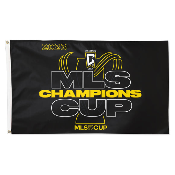 Columbus Crew WinCraft '23 MLS Cup Champs 3x5 Flag - Columbus Soccer Shop