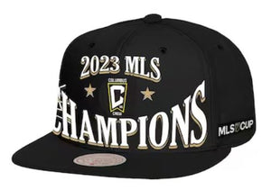 Columbus Crew Mitchell & Ness '23 MLS Cup Champs Snapback Hat - Columbus Soccer Shop