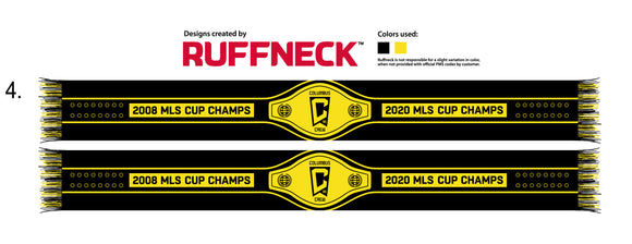 Columbus Crew Ruffneck Championship Belt Scarf - Columbus Soccer Shop