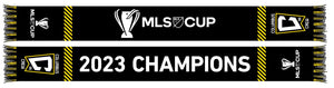 Columbus Crew Ruffneck '23 MLS Cup Champs Scarf Black - Columbus Soccer Shop