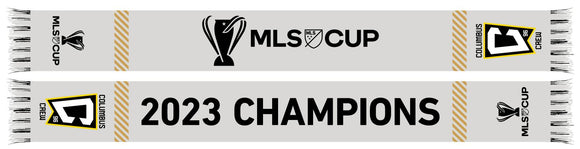 Columbus Crew Ruffneck '23 MLS Cup Champs Scarf Grey - Columbus Soccer Shop