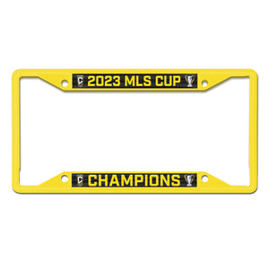 Columbus Crew WinCraft '23 MLS Cup Champs Acrylic License Plate Frame - Columbus Soccer Shop