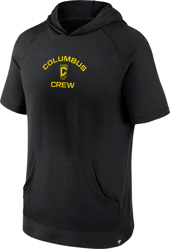 Columbus Crew Fanatics 2024 Match BiBlend Short Sleeve Pullover Hoodie