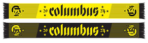 Columbus Crew Ruffneck 2024 All Star Game Black Yellow Stripe Scarf