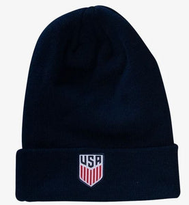 New Era Men's USA Cuffed Pom Knit Navy - Columbus Soccer Shop