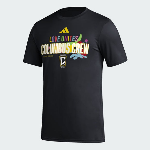 Columbus Crew adidas 2023 Love Unites Tee Shirt - Columbus Soccer Shop