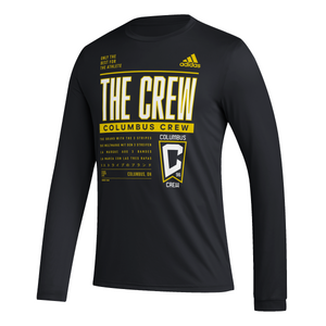 Columbus Crew Adidas 2023 Club DNA Long Sleeve Tee - Columbus Soccer Shop