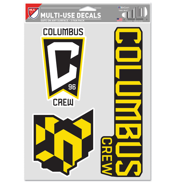 Columbus Crew 3 Pack Decal - Columbus Soccer Shop