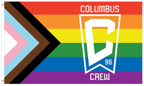Columbus Crew Pride Progress Flag 3'x5' - Columbus Soccer Shop