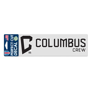 Columbus Crew Icon Wordmark Decal 3"x10" - Columbus Soccer Shop
