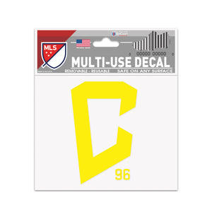 Columbus Crew Yellow Icon Decal 3"x4" - Columbus Soccer Shop